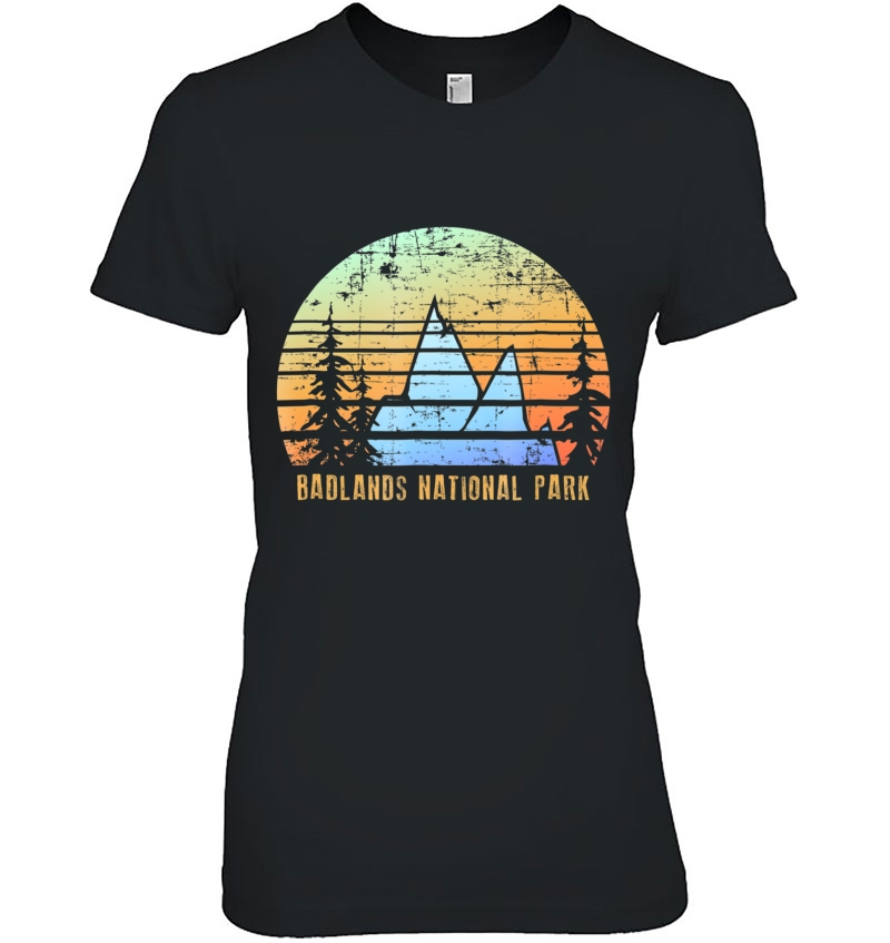 Badlands National Park Shirt Hiking Camping Gift Ladies Tee