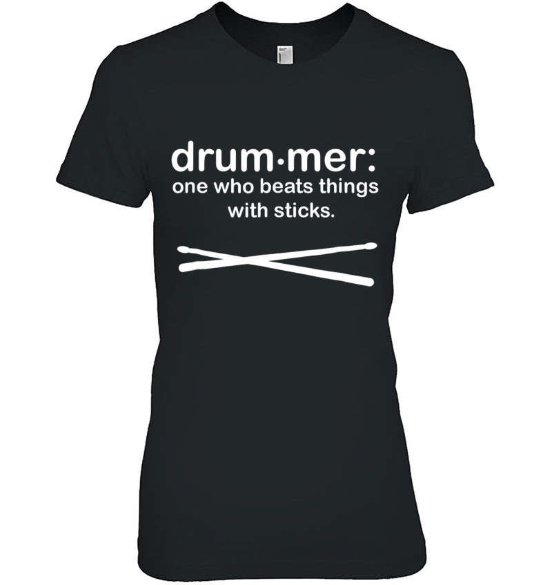 Drummer Definition - Drum Sticks Funny Drummer Tshirt Hoodie