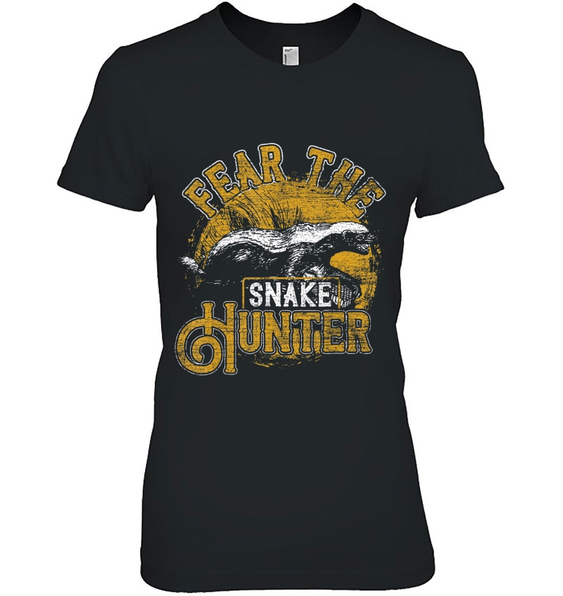 Fear The Snake Hunter - Vintage Animal Gifts - Honey Badger Ladies Tee