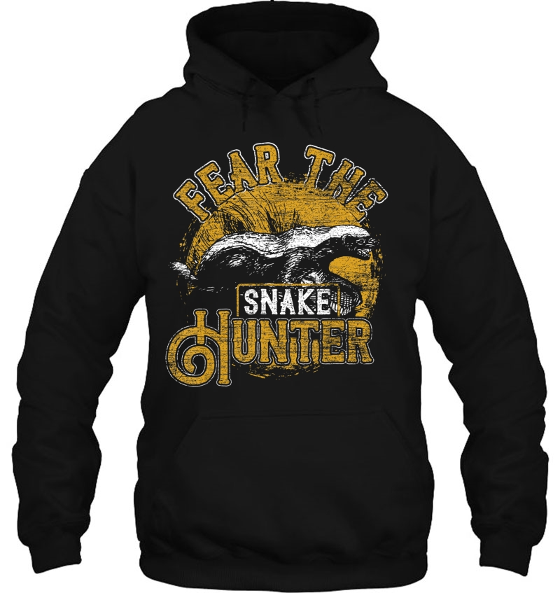 Fear The Snake Hunter - Vintage Animal Gifts - Honey Badger Hoodie