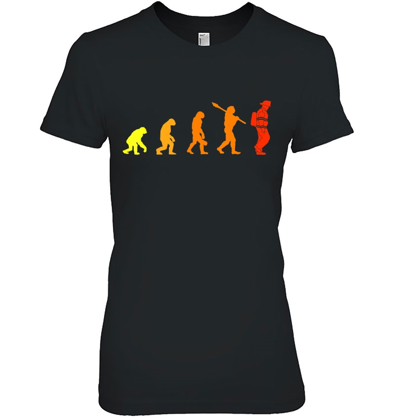 Fireman Evolution - Funny Firefighter Cool Gift Hoodie