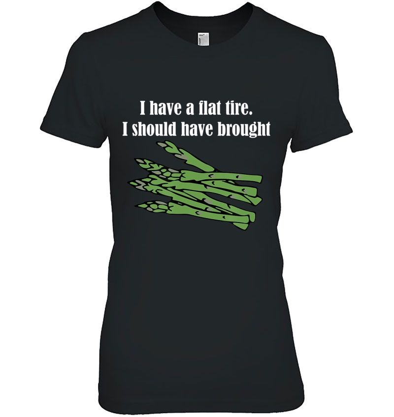 Flat Tire I Should Have Brought Asparagus Pun Hoodie