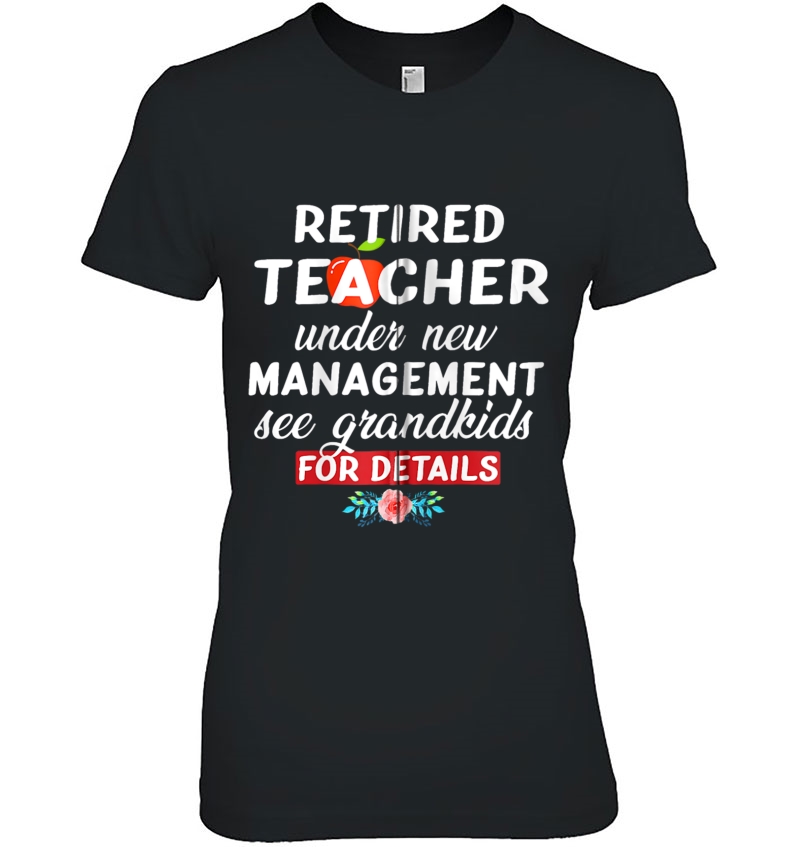 Fun Retired Teacher Under New Management Retirement Gift Zip Hoodie