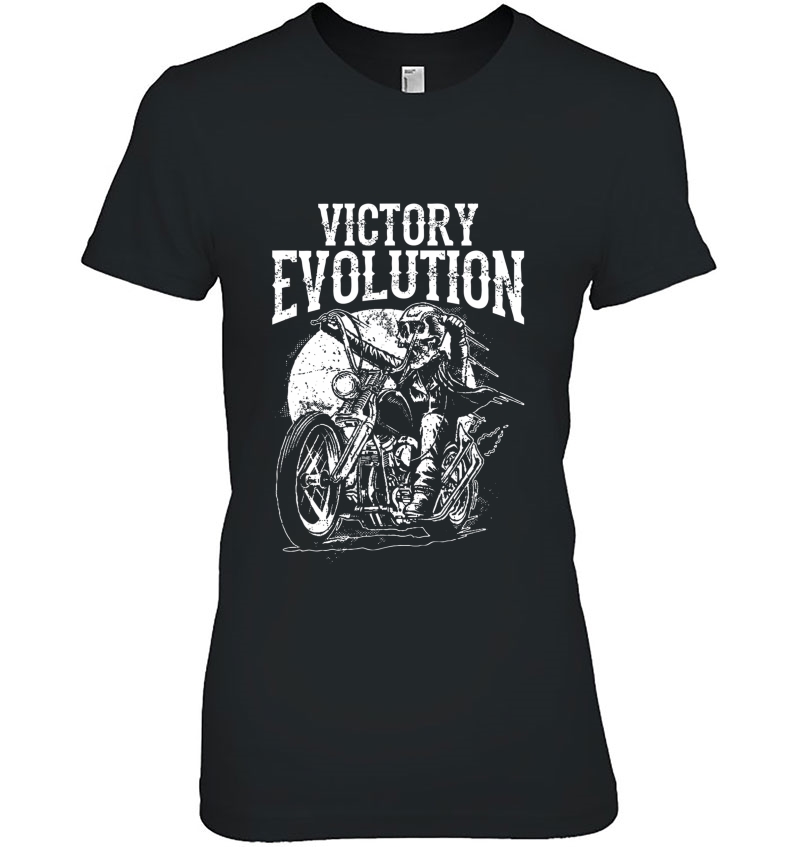 Funny Skull Ride Motorcycle Evolution Gifts For Dad Hoodie