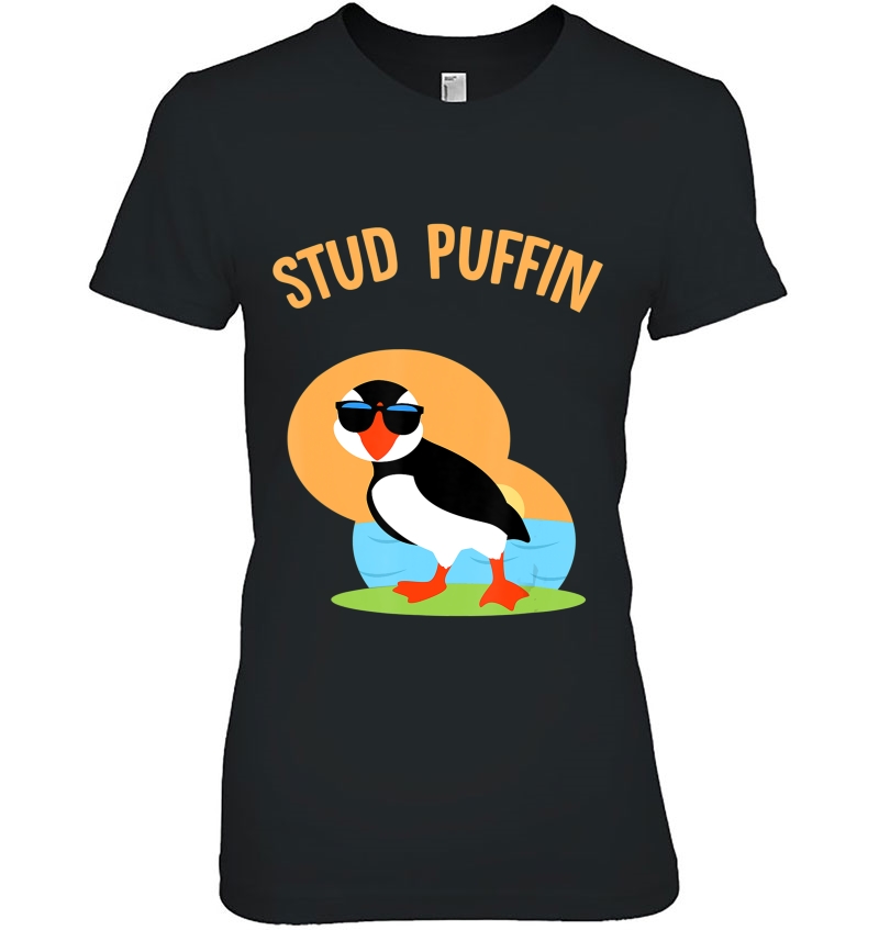 Funny Stud Puffin Cute Zoo Animal Sea Bird Gift Hoodie