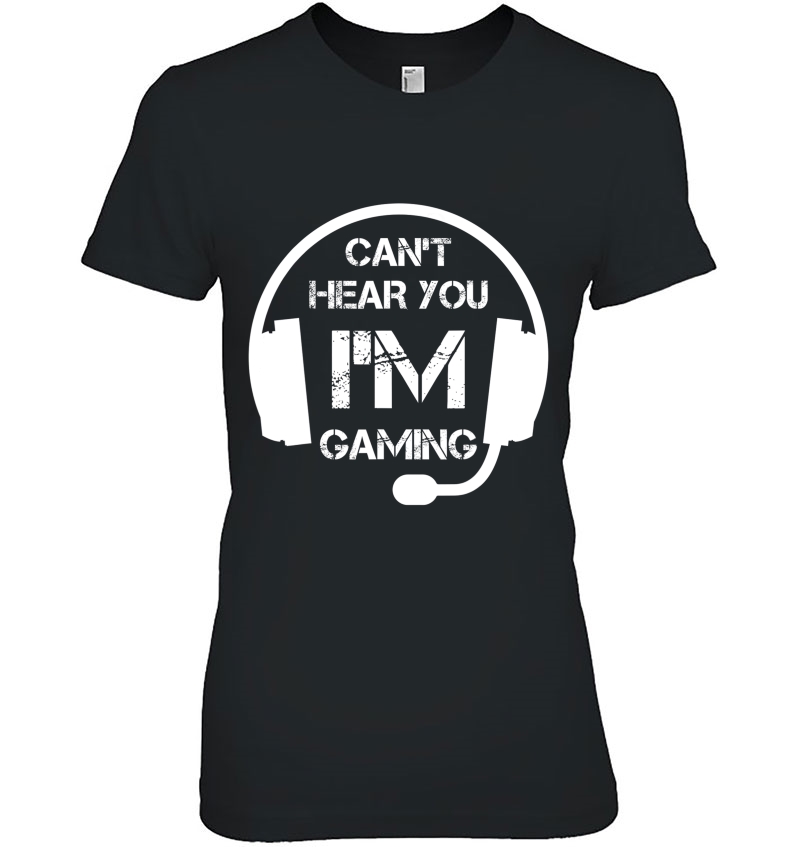 Funny Video Gamer Gift - Can't Hear You I'm Gaming - Headset Hoodie