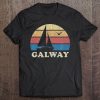 Galway Vintage Sailboat 70S Throwback Sunset Tee Tee