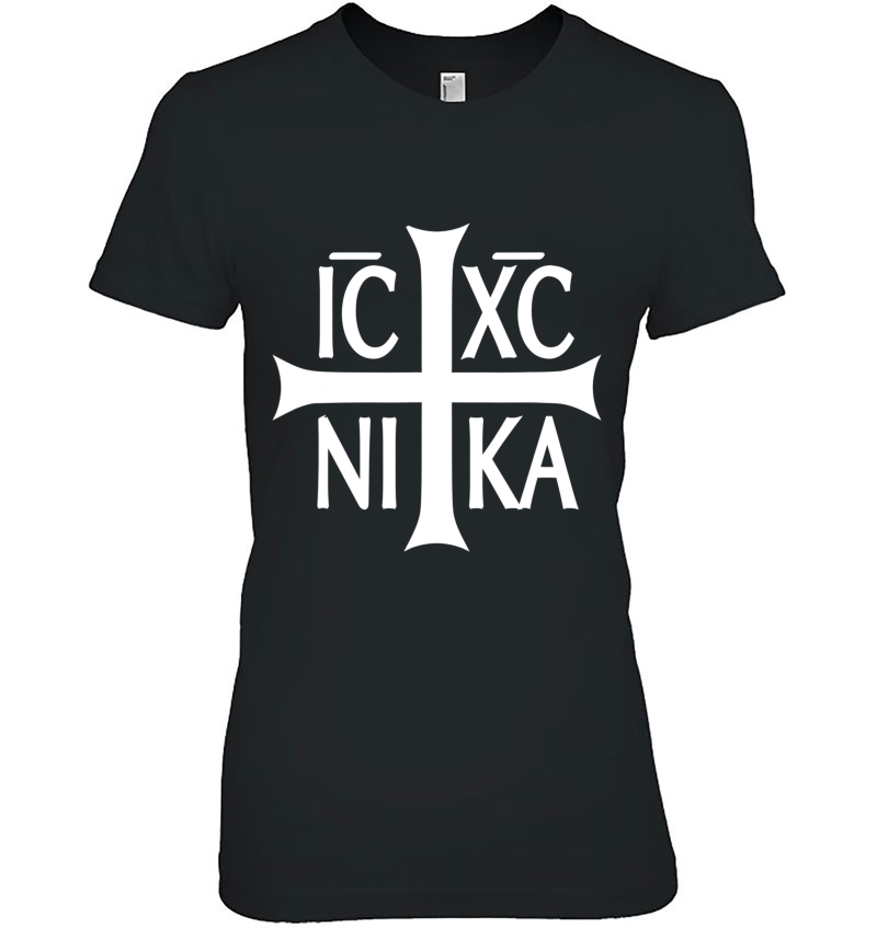 Ic Xc Nika Cross Eastern Christian Greek Tee Shirt Hoodie