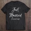 Just Married 65 Years Ago Shirt Funny 65Th Anniversary Gift Tee