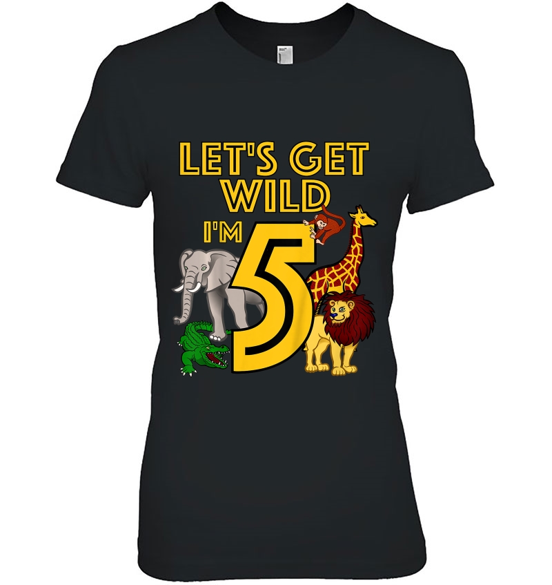 Kids 5 Year Old Zoo Birthday Shirt Safari Jungle Animal 5Th Gift Hoodie