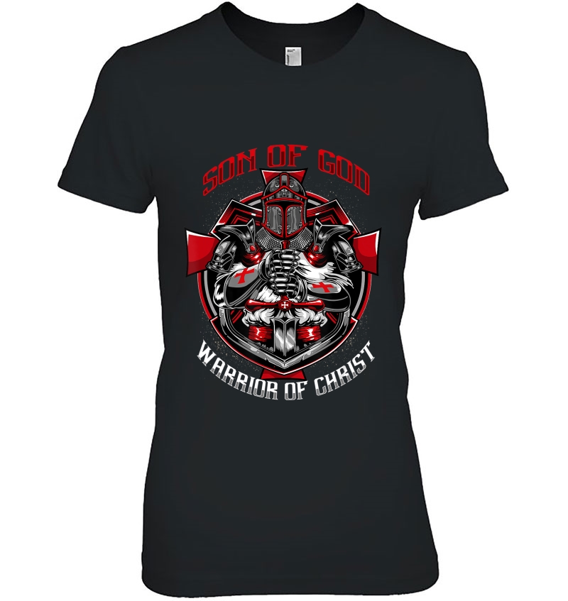 Knights Templar Son Of God Warrior Of Christ Ladies Tee