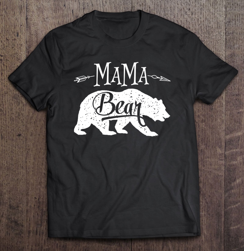 Mama Bear Mothers Day Family Matching Couple Women Shirt