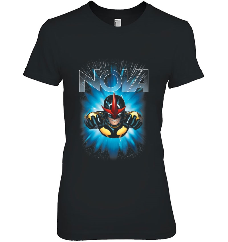 Marvel Nova Guardians Of The Galaxy Hero Graphic Ladies Tee