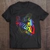 Marvel Star-Lord Guardians Of Galaxy Rainbow Logo Tee