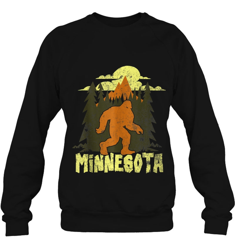 Minnesota Bigfoot Hunter Believe Sasquatch State Pride Sweatshirt