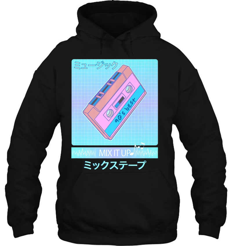 Mix Tape 90S Japanese Otaku Aesthetic Vaporwave Art Tee Hoodie