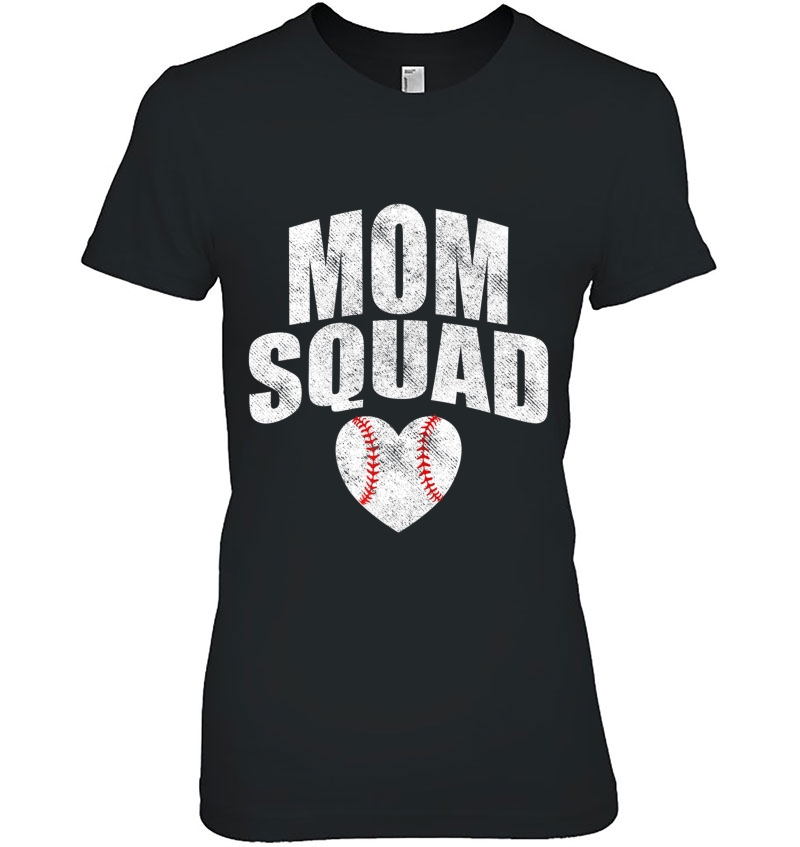 Mom Squad Funny Baseball Premium Hoodie