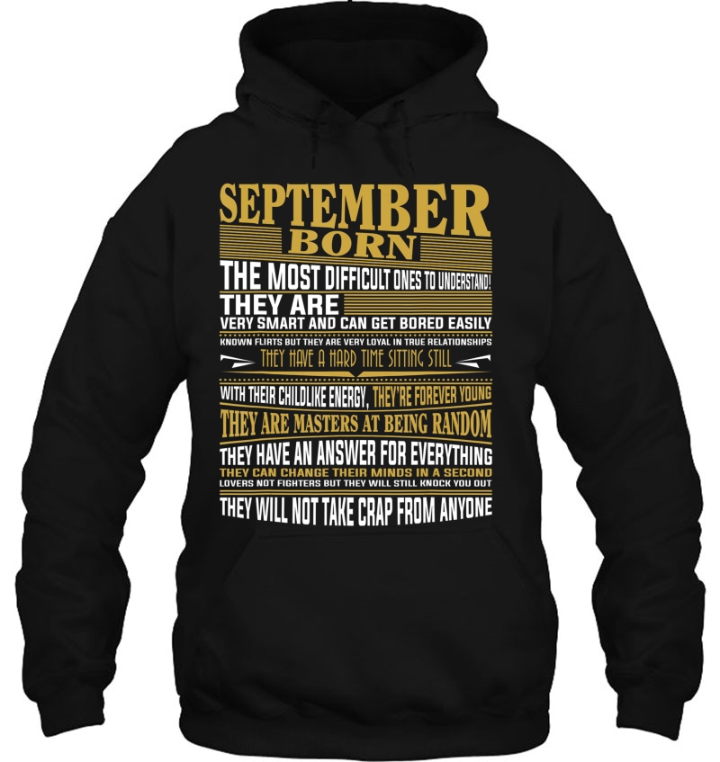 Newhot Born In September S For Mens & Womens Hoodie