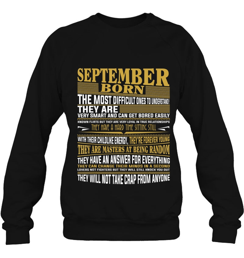 Newhot Born In September S For Mens & Womens Sweatshirt