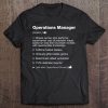 Operations Manager - Job Definition Meaning Funny Tee