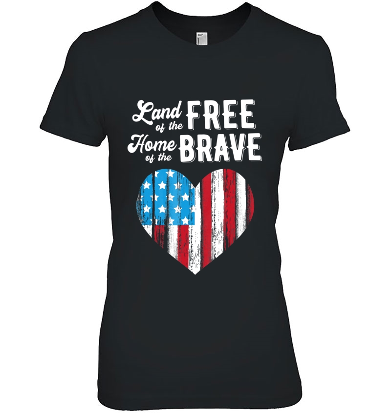 Patriotic Land Of Free Home Of Brave Hoodie