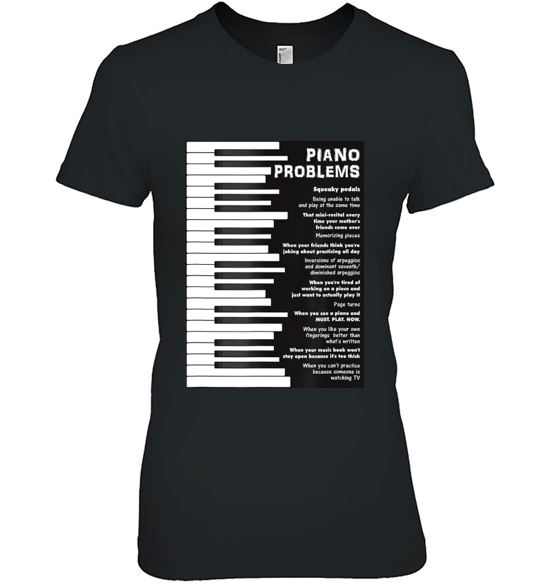 Piano Problems Funny Keyboard Sayings Hoodie