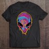 Rainbow Tie Dye Alien Head Trippy Rave Alien Tee