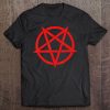 Red Inverted Pentagram Tee Shirt Tee