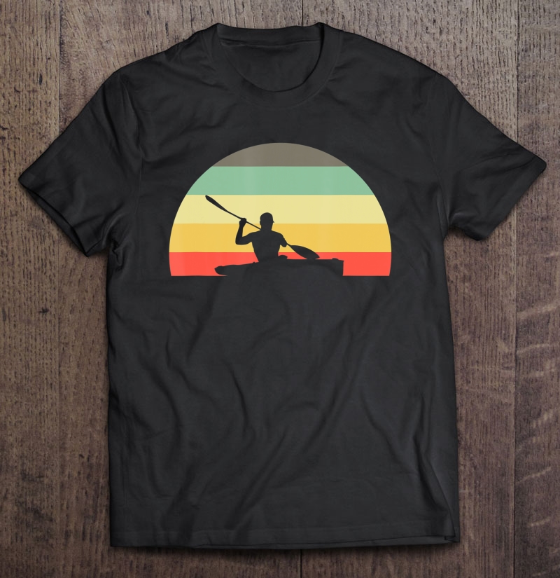 Retro Kayaking Yak Paddle Gift I Kayak Kayaker Shirt