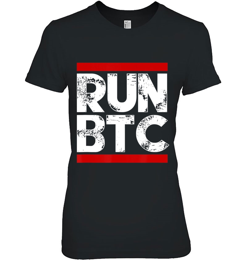 Run Btc Bitcoin Cryptocurrency Shirt - Menwomen Hoodie