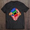 Saint Kitts And Nevis Blood Inside Me Flag Gift Tee