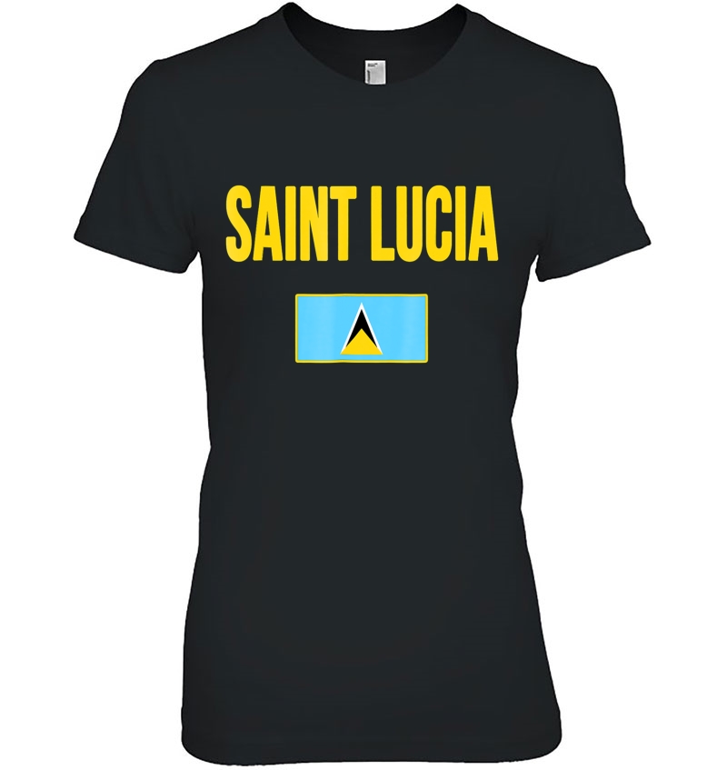 Saint Lucia Lucian Flag St Lucia Ladies Tee