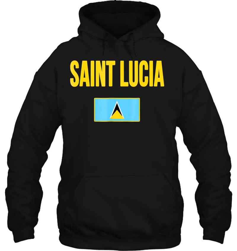 Saint Lucia Lucian Flag St Lucia Hoodie