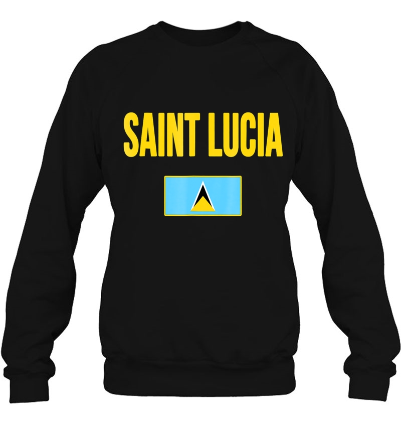 Saint Lucia Lucian Flag St Lucia Sweatshirt