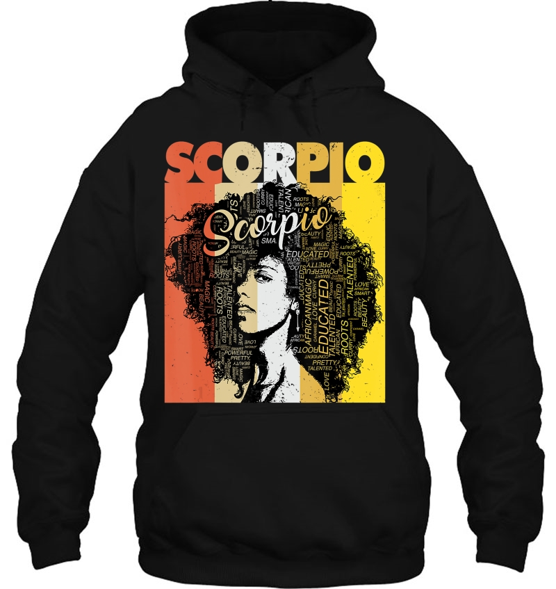 Scorpio Pride - Black Women Natural Hair Art Word Tee Mugs