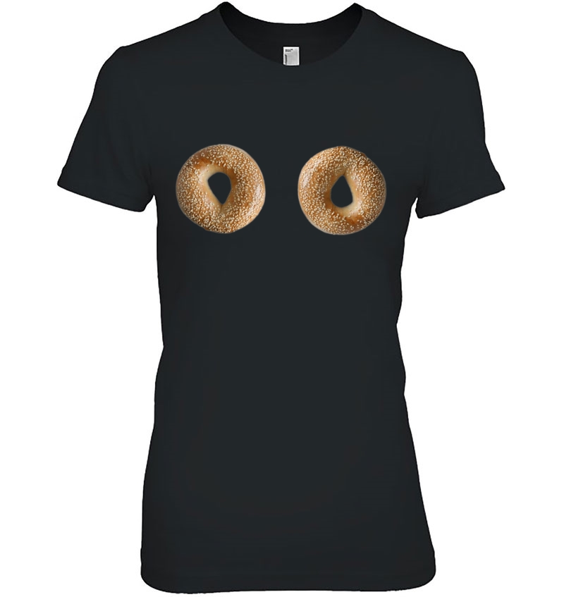 Sesame Seed Bagel Boobs Funny Jewish Deli Sexy Bialy Lox Hoodie