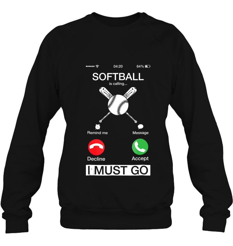 Softball Is Calling And I Must Go Funny Phone Screen Mugs