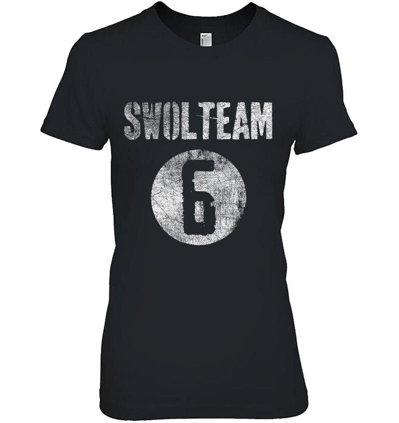 Swol Team 6 Funny Lifting Gym Wear Ladies Tee