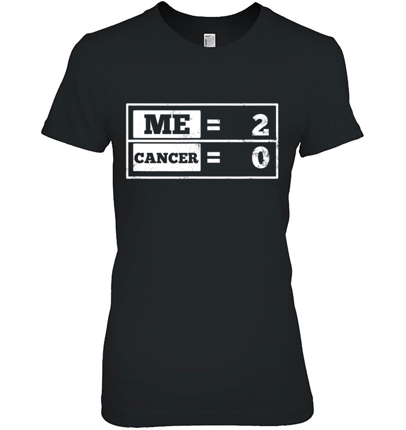 Testicular Cancer Me 2 Cancer 0 Gift Ladies Tee