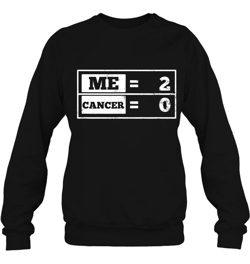 Testicular Cancer Me 2 Cancer 0 Gift Sweatshirt