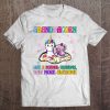 Grandmacorn Like A Normal Grandma Sewing Unicorn Tee