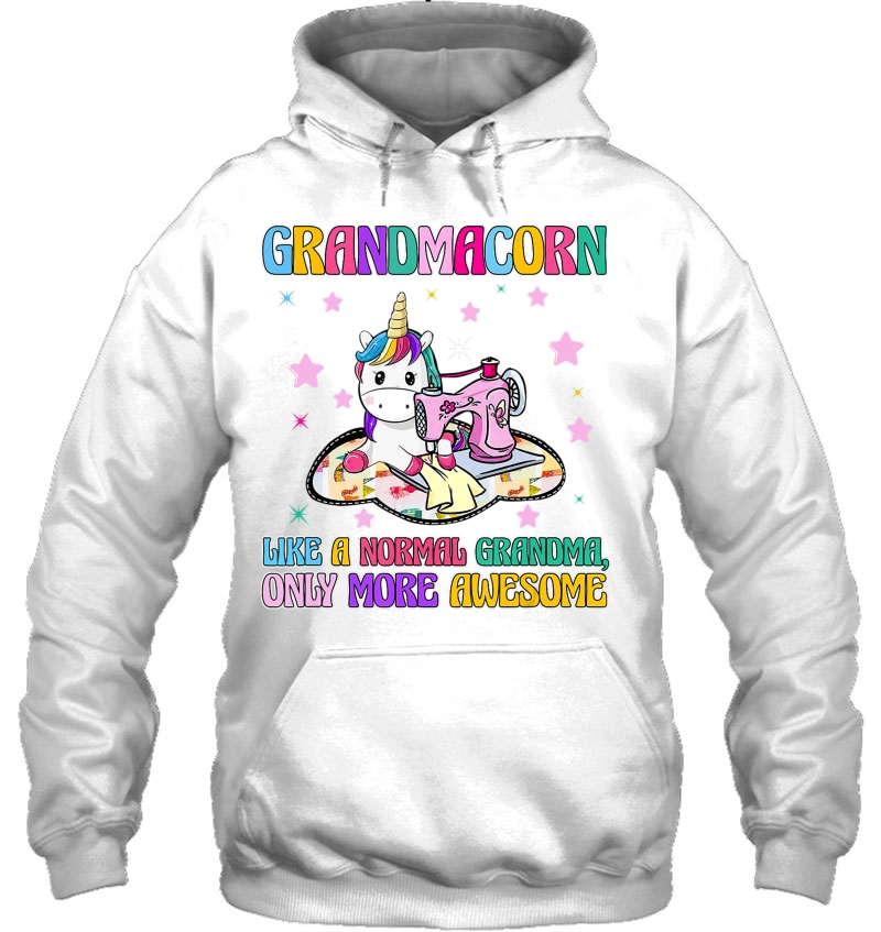 Grandmacorn Like A Normal Grandma Sewing Unicorn Mugs