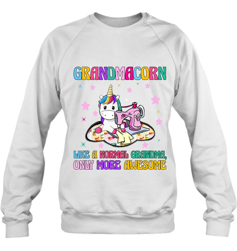 Grandmacorn Like A Normal Grandma Sewing Unicorn Mugs