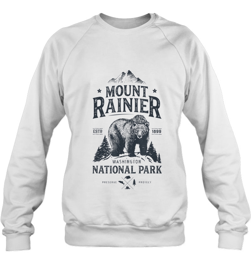 Mount Rainier National Park Washington Bear Vintage Mugs