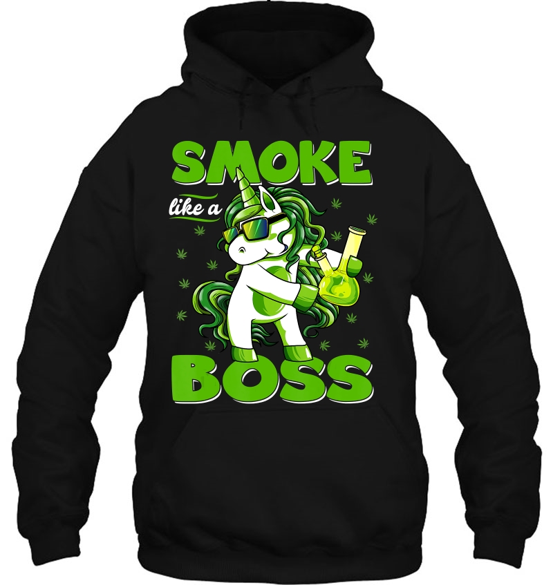 420 Unicorn Smoke Like A Boss Shirt Weed Pot Leaf Marijuana Mugs