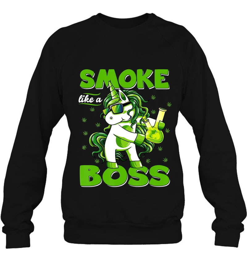 420 Unicorn Smoke Like A Boss Shirt Weed Pot Leaf Marijuana Mugs