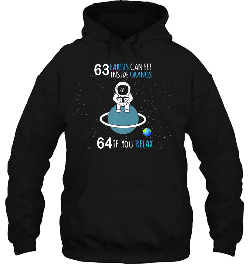 63 Earths Can Fit Inside Uranus Tshirt Funny Planet Gift Mugs