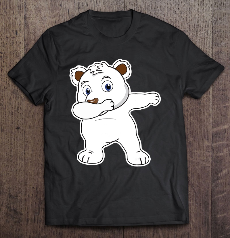 Christmas Polar Bear Dabbing Through The Snow Shirt