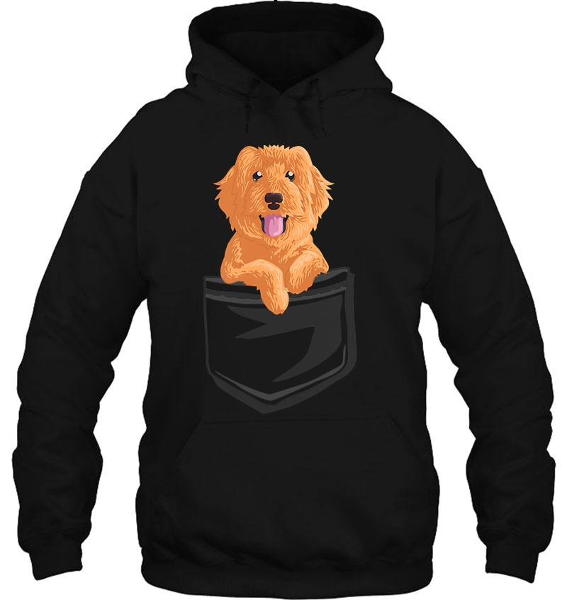 Cute Golden Doodle In Your Pocket Puppy Gif Hoodie