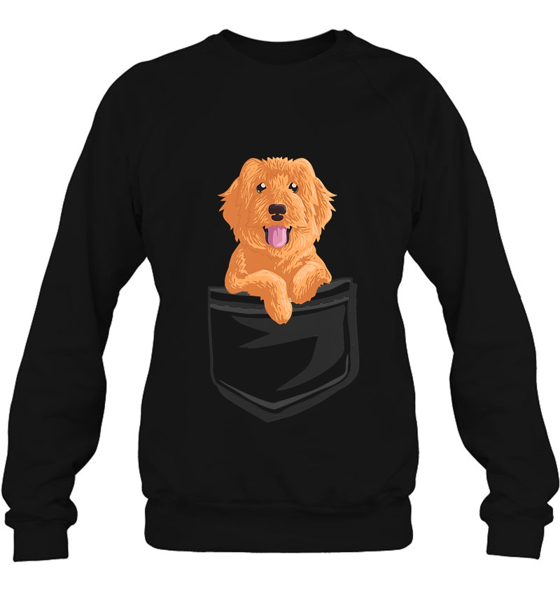 Cute Golden Doodle In Your Pocket Puppy Gif Sweatshirt